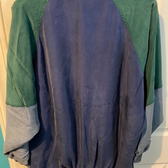 ROBERT STOCK silk bomber jacket men’s size medium - Picture 3 of 4